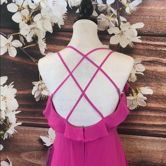 Strappy back Ruffled Dress - Picture 4 of 8